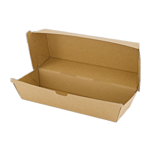 Hotdog Brown Board Box (400)